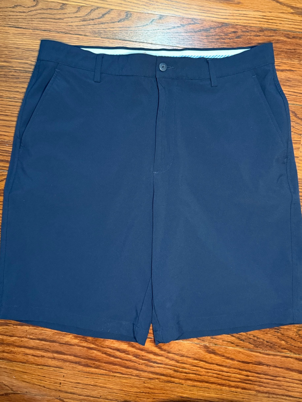 Foot Joy FJ Navy Flat Front Performance Golf Shorts - Athletic 7.5” inseam